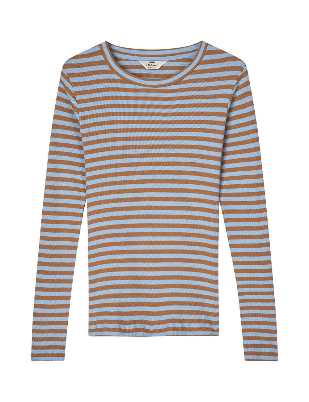 Billede af Mads Nørgaard - 2X2 Cotton Stripe Tuba langærmet t - mønstret - Size (m)