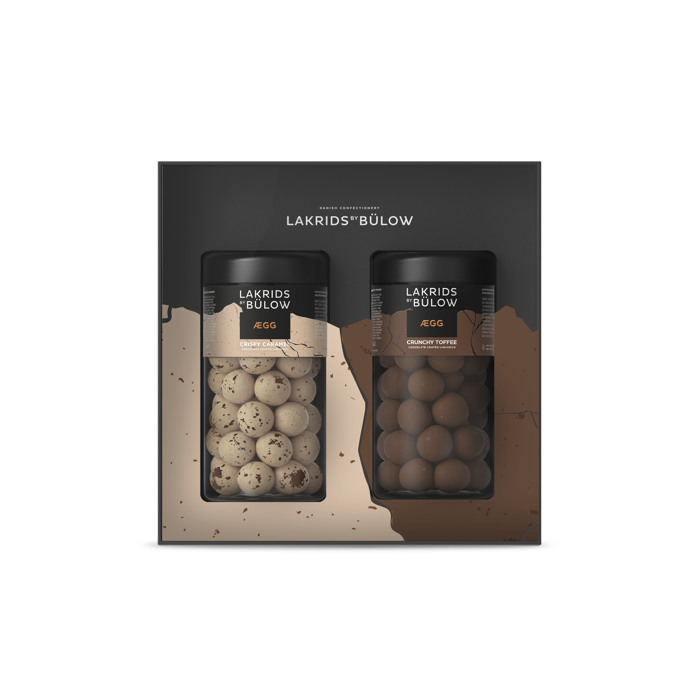 Billede af Lakrids By Bülow - Black Box, 2 x Regular - Crispy Caramel/Crunchy Toffee