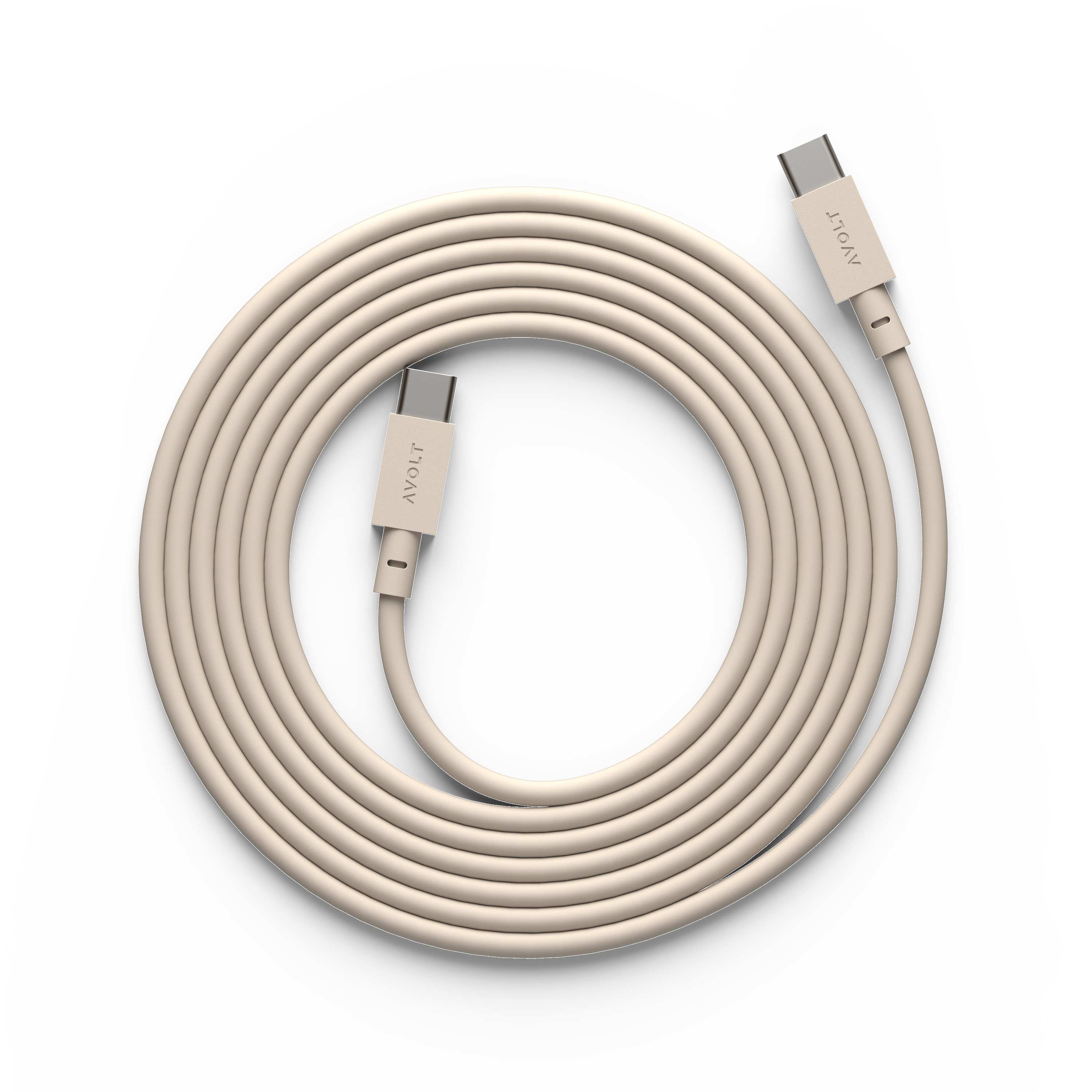 Billede af Avolt - Kabel 1, USB-C til USB-C opladningskabel - Nomad Sand