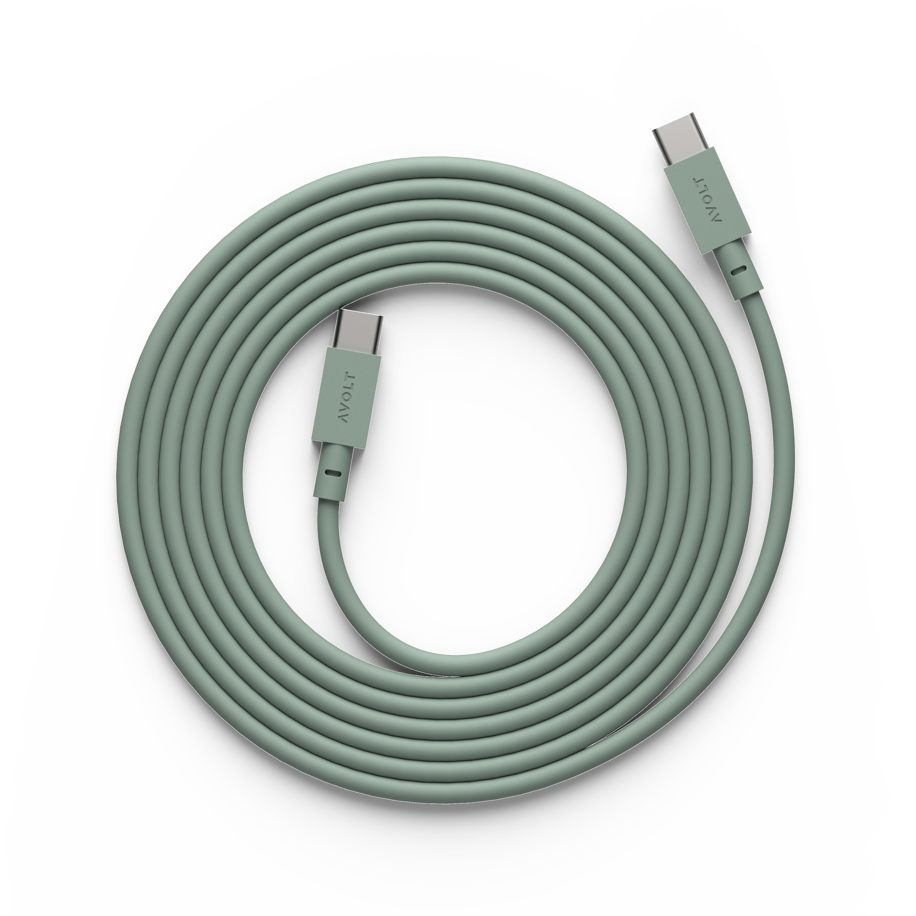 Billede af Avolt - Kabel 1, USB-C til USB-C opladningskabel - Oak Green