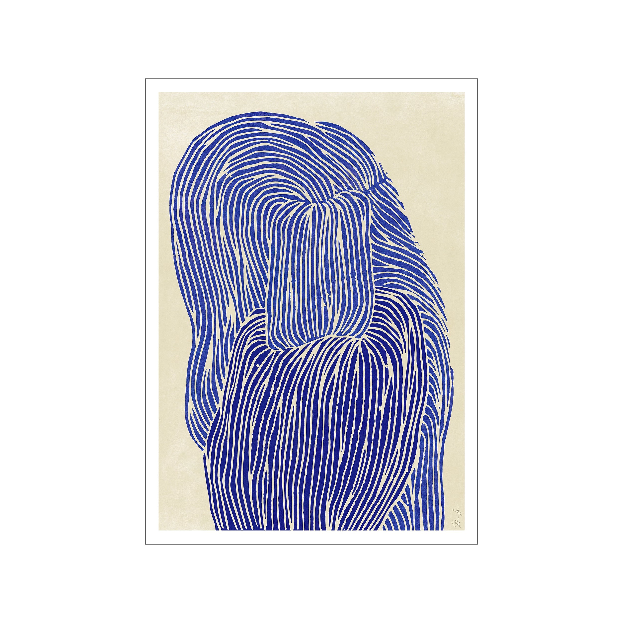 Billede af Poster & Frame - The Poster Club x Rebecca Hein Deppe Blue plakat