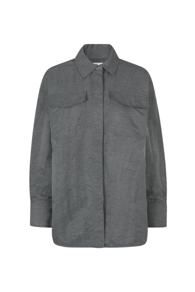 Billede af Samsøe Samsøe - Gira skjorte - grå - Size (l)