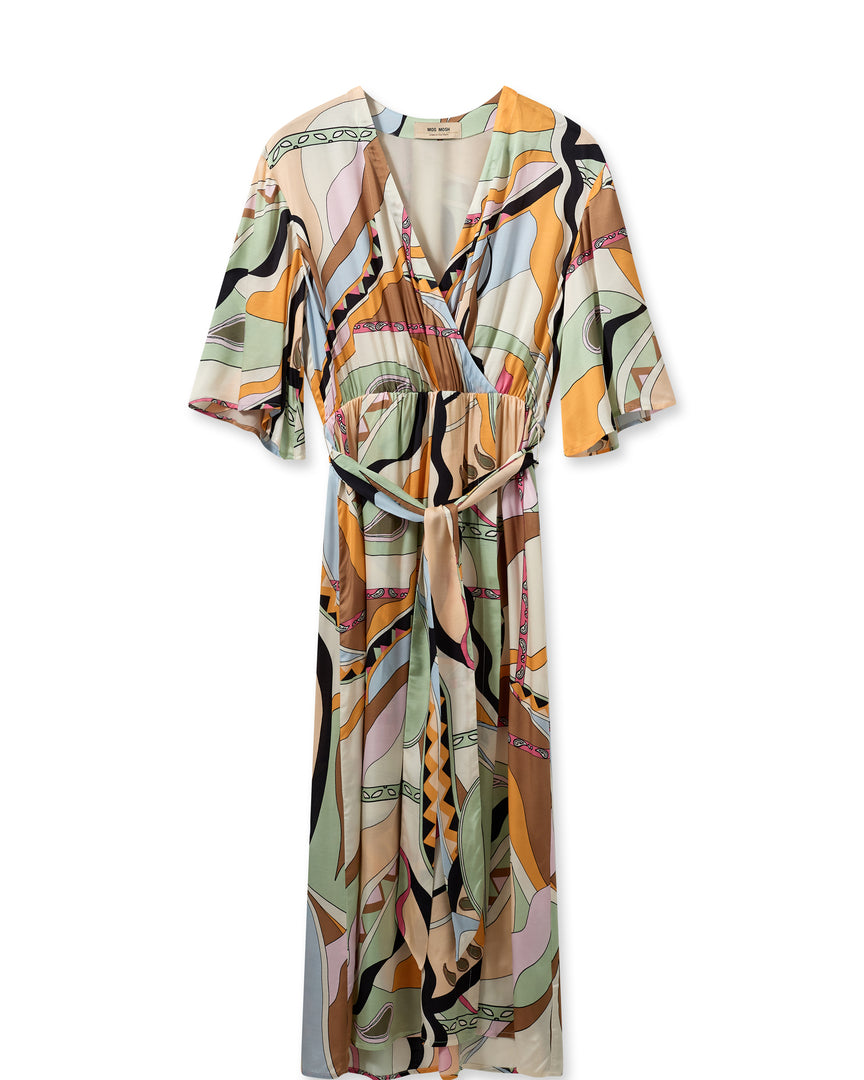 Billede af Mos Mosh - Kella Pictus Wrap kjole - mønstret - Size (m)