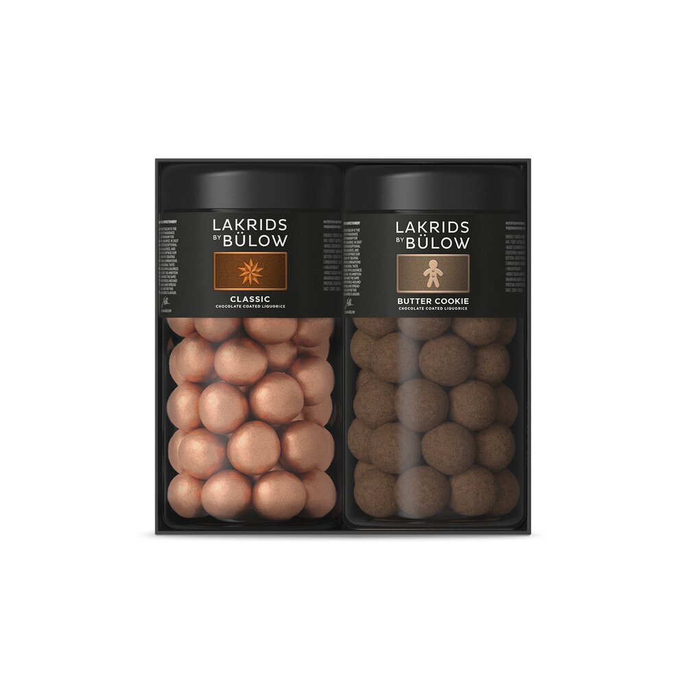 Billede af Lakrids By Bülow - Black Box, Classic Caramel/Butter Cookie - 590g