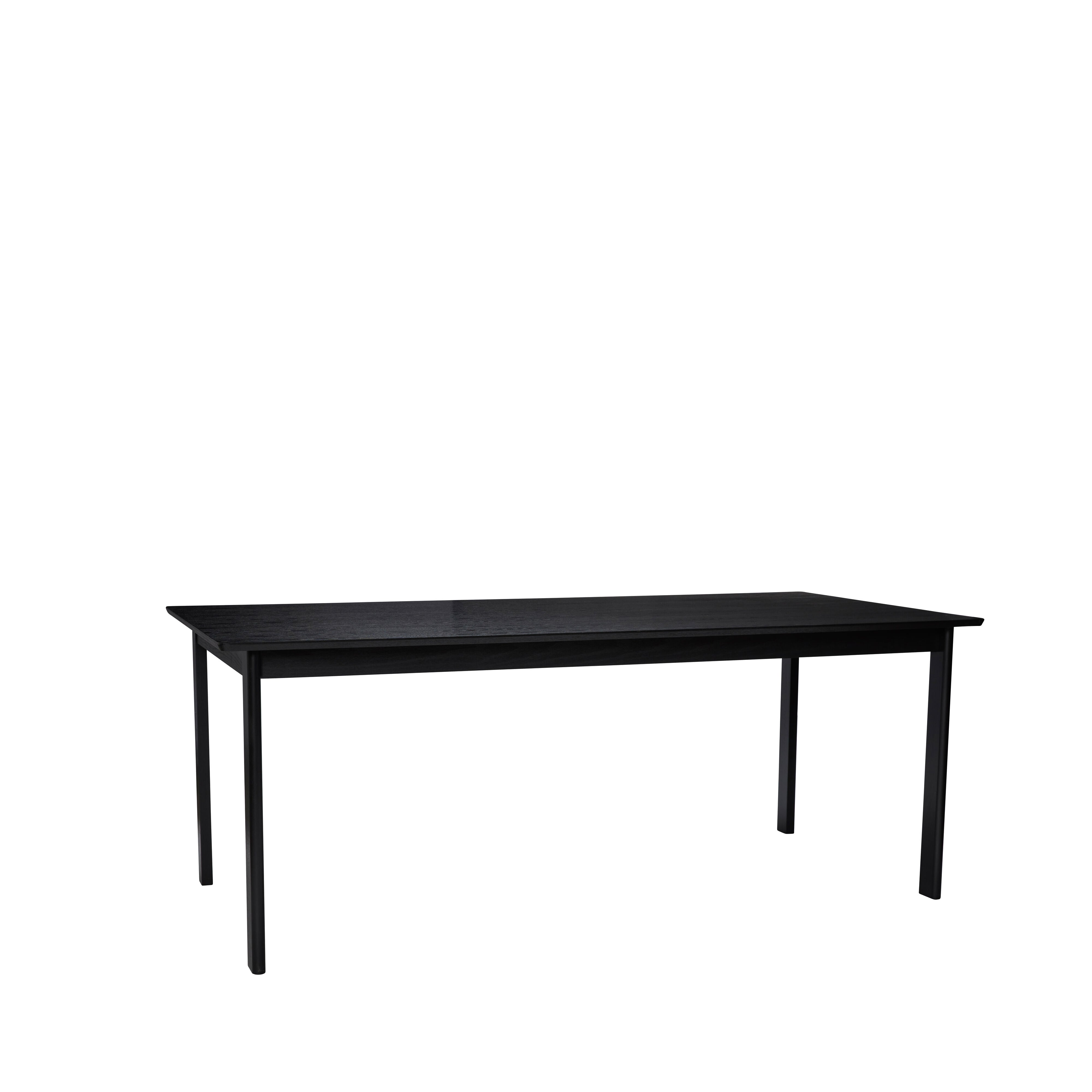 Billede af Hübsch - Dapper spisebord, sort - 195x95cm