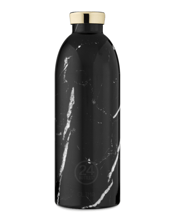 Billede af 24bottles - Clima flaske, Black marble - 850 ml.