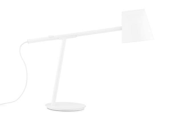 Køb bordlampe, hvid - H: 44 cm. | Bahne.dk