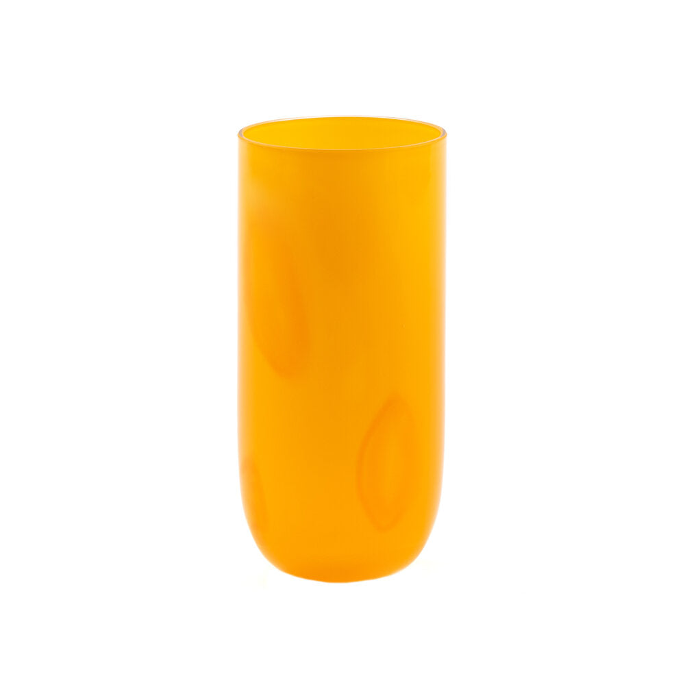 Billede af Kodanska - Flow Longdrink glas, orange/prikker - 40 cl.