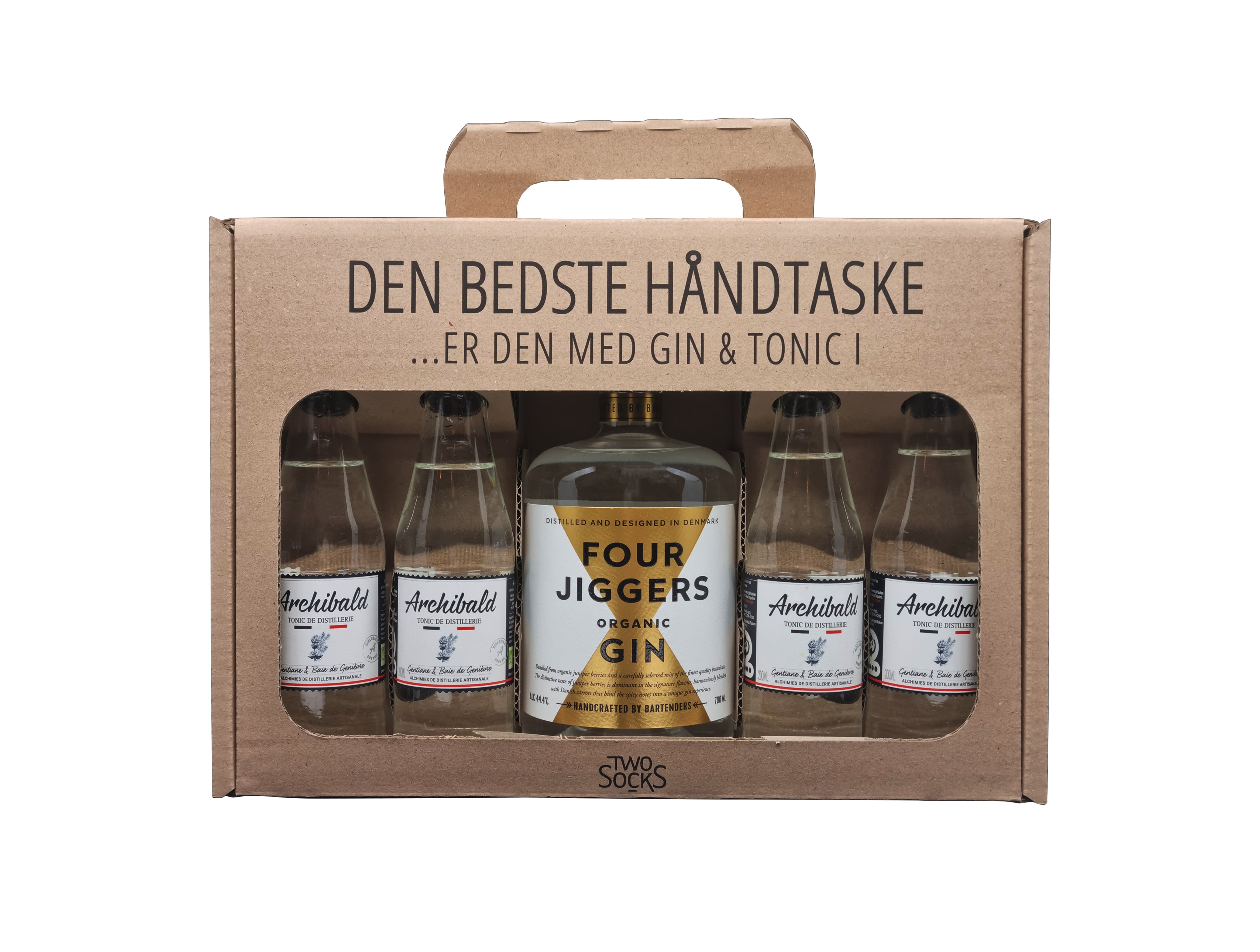 Billede af Two Socks - Four jiggers gin gaveæske