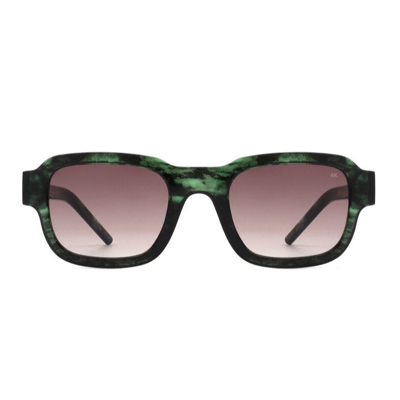 Billede af A. Kjærbede - Halo solbrille - Green Marble Transparent