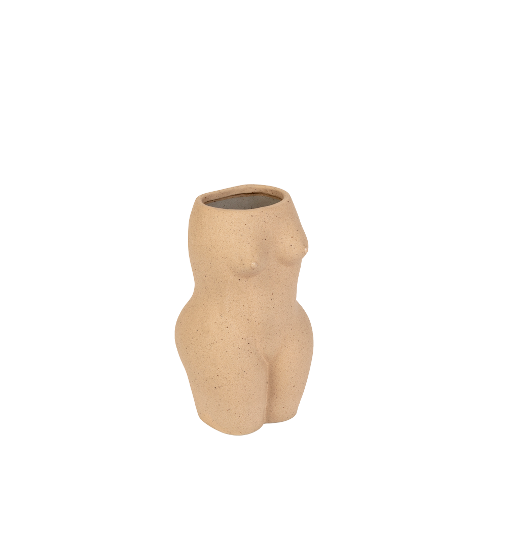 Billede af Doiy - Body vase, creme - H: 18,5 cm.