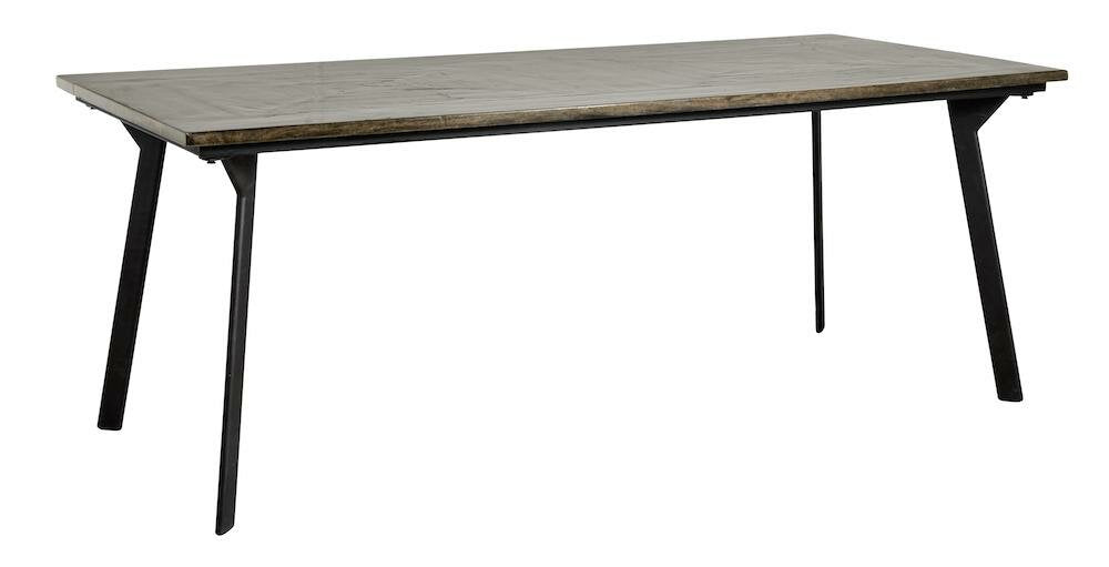 Billede af Nordal - Chestnut spisebord, brun højglans - 90x200 cm.