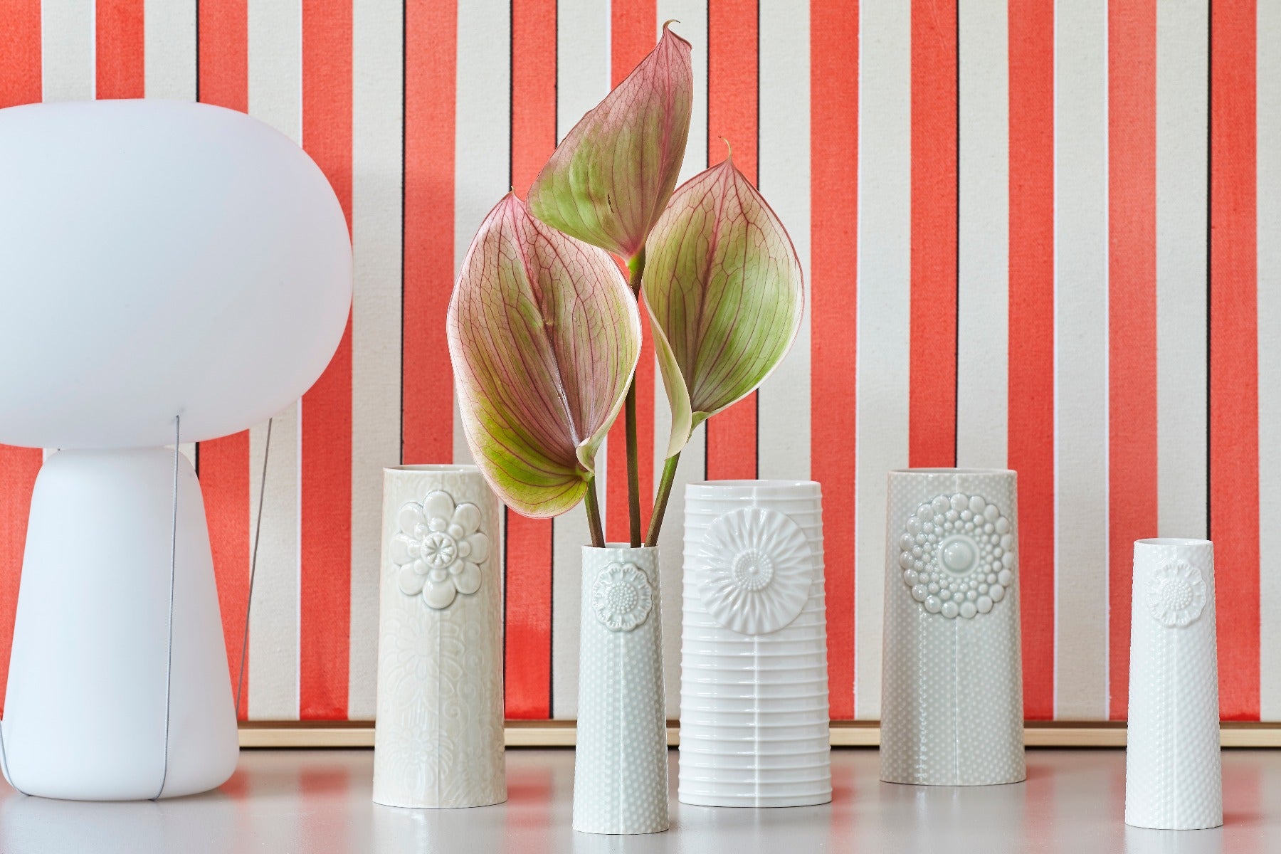 Billede af Dottir - Pipanella Flower mini vase - hvid
