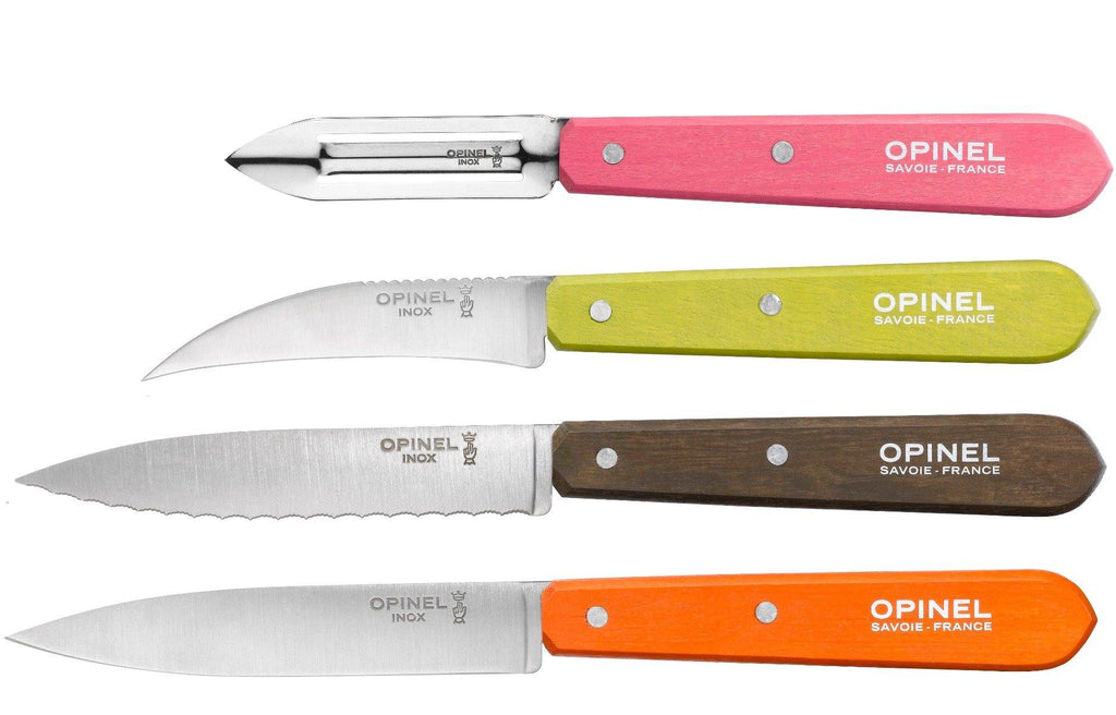 Køb Knivsæt, orange/grå/pink - 4 stk. fra Opinel |