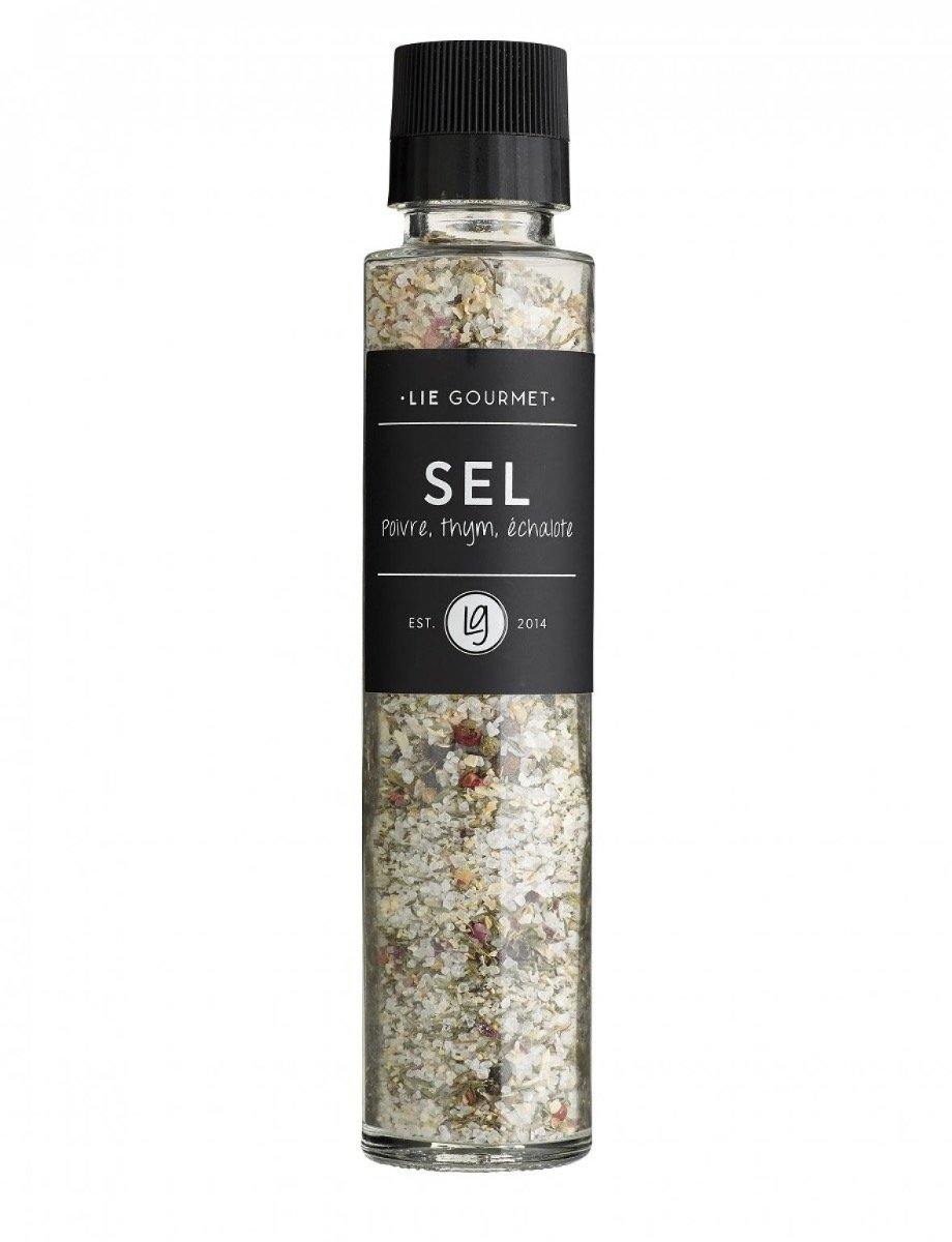 Billede af Lie Gourmet - Saltkværn m/ timian, skalotteløg & peber - 290 g.