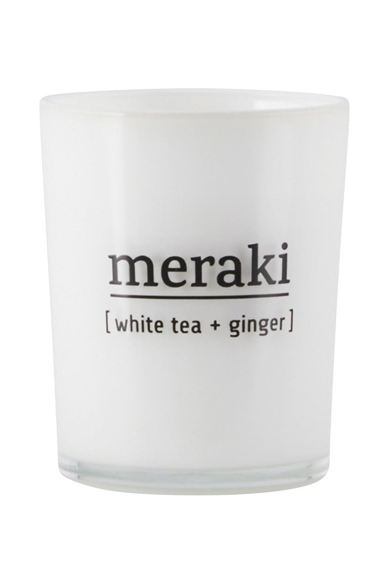 Meraki – Duftlys – White tea & ginger, lille