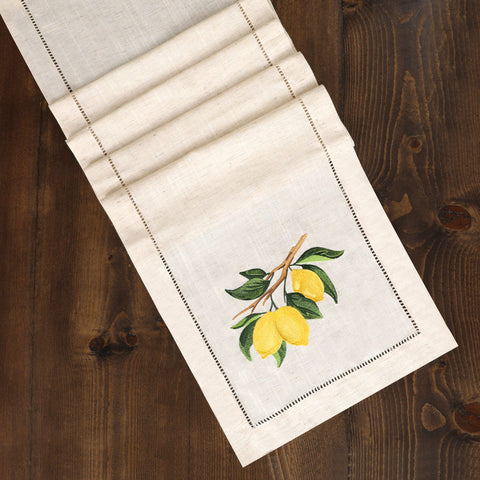 lemon table runner