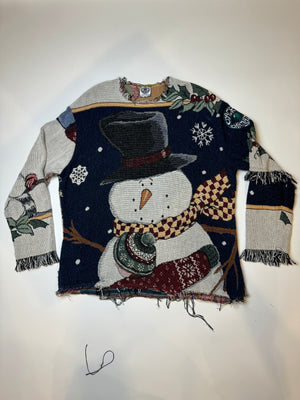 “Snowman” Blanket Sweater - Sacred Imagination