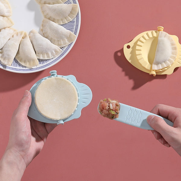 2019 New DIY Dumplings Maker Tool Wheat Straw Jiaozi Pierogi Mold Dumpling Mold Clips Baking Molds Pastry  Kitchen Accessories
