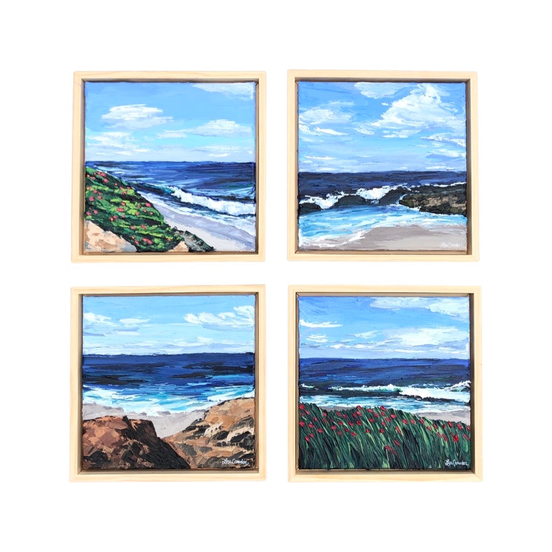 A Walk Down Point La Jolla Mini Series, 12" X 12"