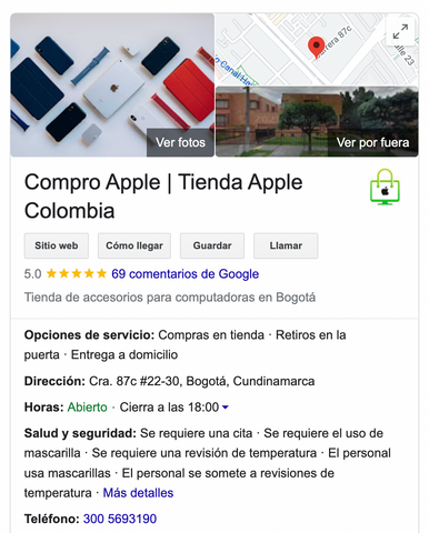 COMPRO APPLE SAS Distribuidor Apple