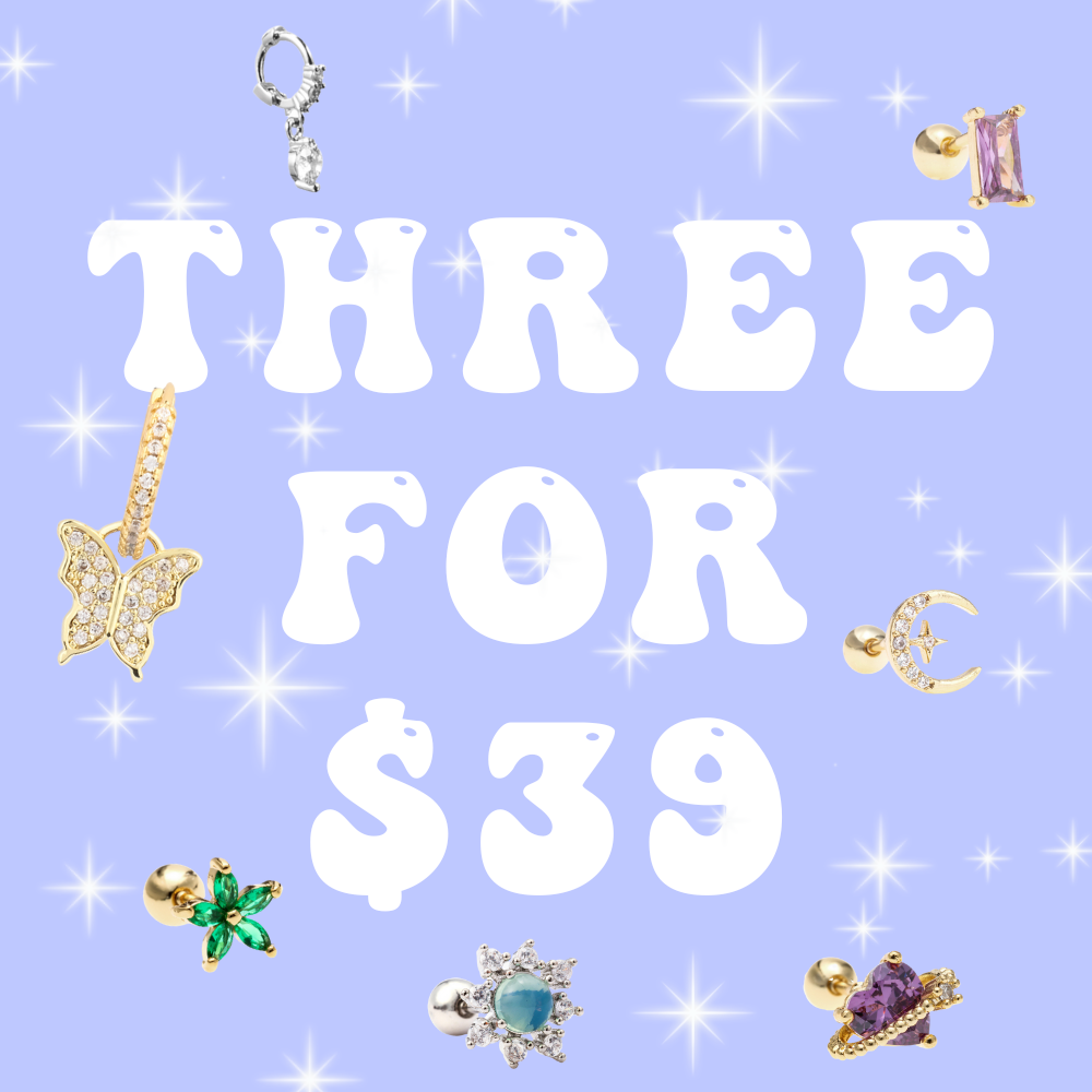 Shop any three single earrings for $39