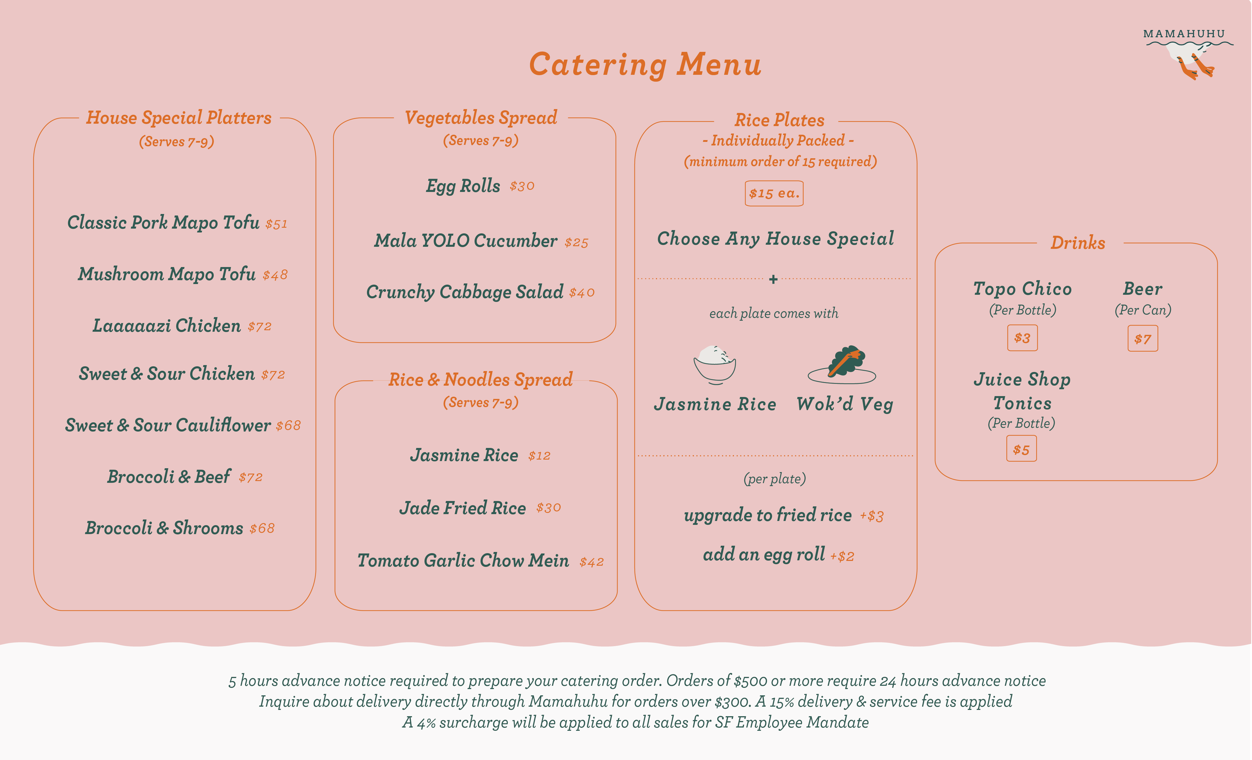 Hou Hou  Catering Menu - Order online in 5 minutes