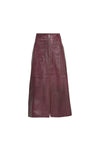 IT'S ALL IN THE ZIPS Skirt - Maroon