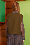 THE SHIMMER TAKES IT ALL Vest - Khaki