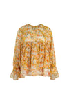 CHIFFON IMPOSSIBLE Top - YELLOW FLORAL