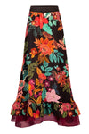 WALK ON THE WILD SIDE Skirt - Black Floral