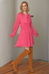 LOVE FLIRTS Dress - PLAIN PINK