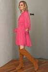 LOVE FLIRTS Dress - PLAIN PINK