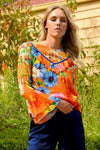 BAD CASE OF LOVING YOU Top - ORANGE FLORAL