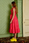 COLLAR SCHEME Dress - Raspberry