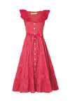 COLLAR SCHEME Dress - Raspberry