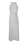 NECK POINT Dress - IVORY