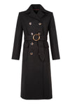 MELTON MOMENT Coat - Black