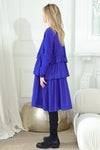 DOUBLE DOWN Dress - BLUE