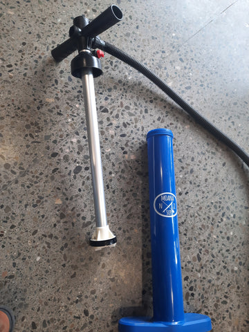 Hand pump for a paddle board dismantled 