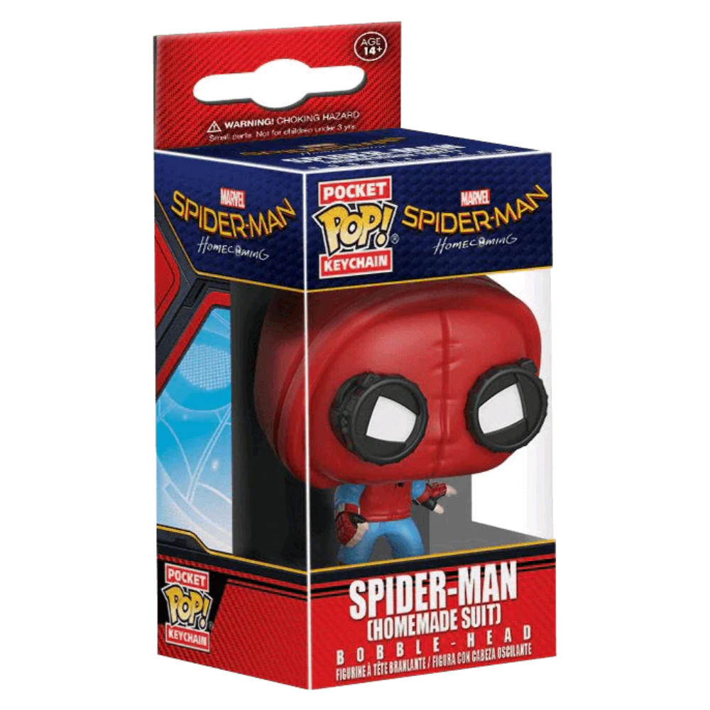 Funko Keychain Marvel Spiderman Homecoming - Spiderman Homemade Suit –  Loading Screen