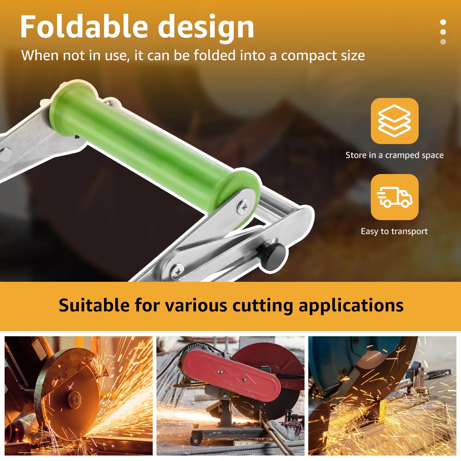 Metal Cutting Machine Work Support Stand Height Adjustable Cutting Machine Support Frame Angle Grinder Holder for Cutting