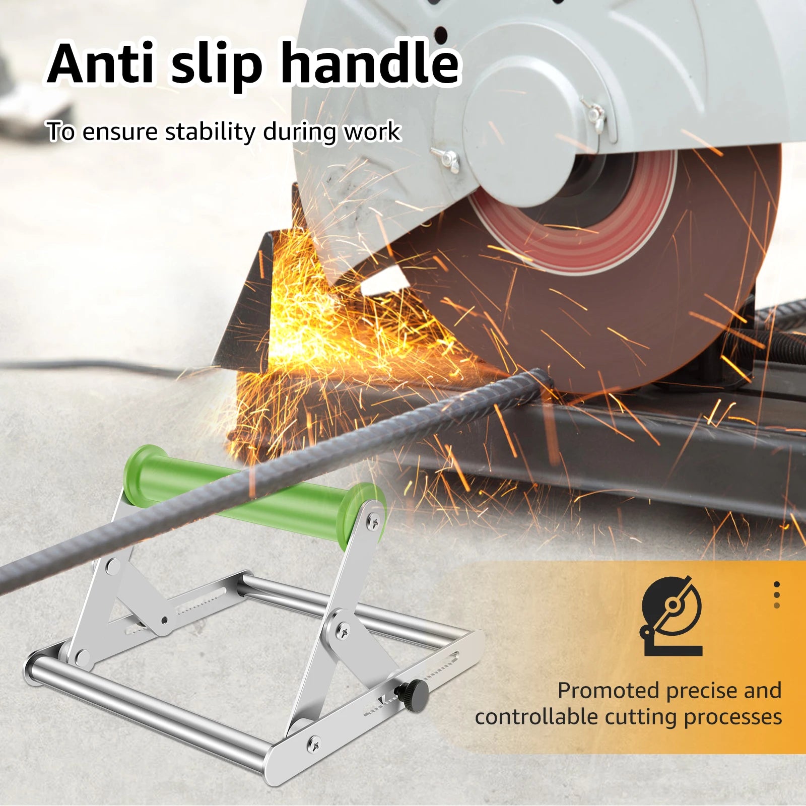 Metal Cutting Machine Work Support Stand Height Adjustable Cutting Machine Support Frame Angle Grinder Holder for Cutting