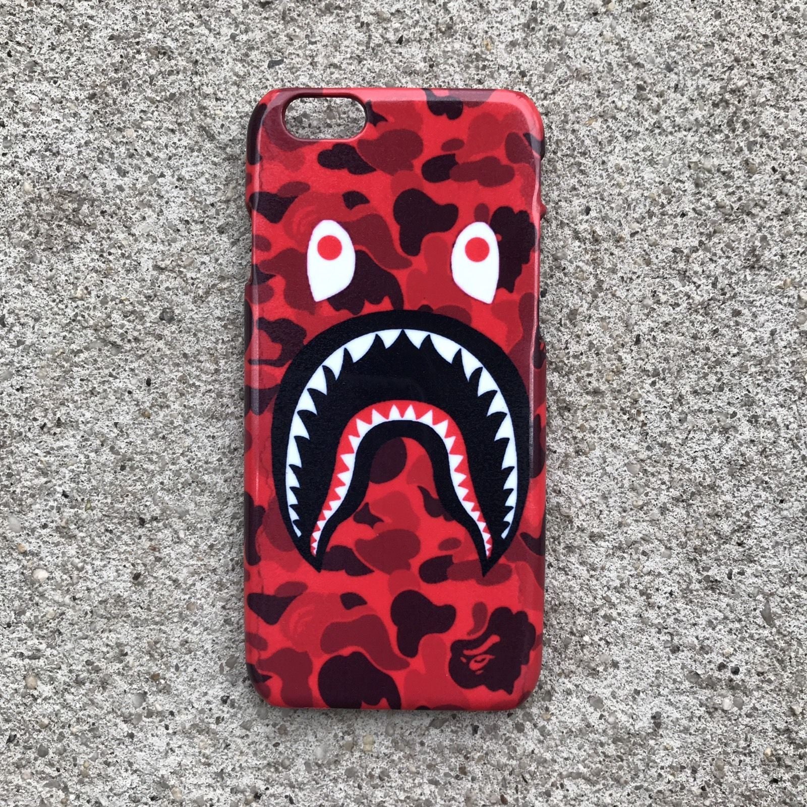 Red Camo Shark Mouth iPhone Case - Do Electro