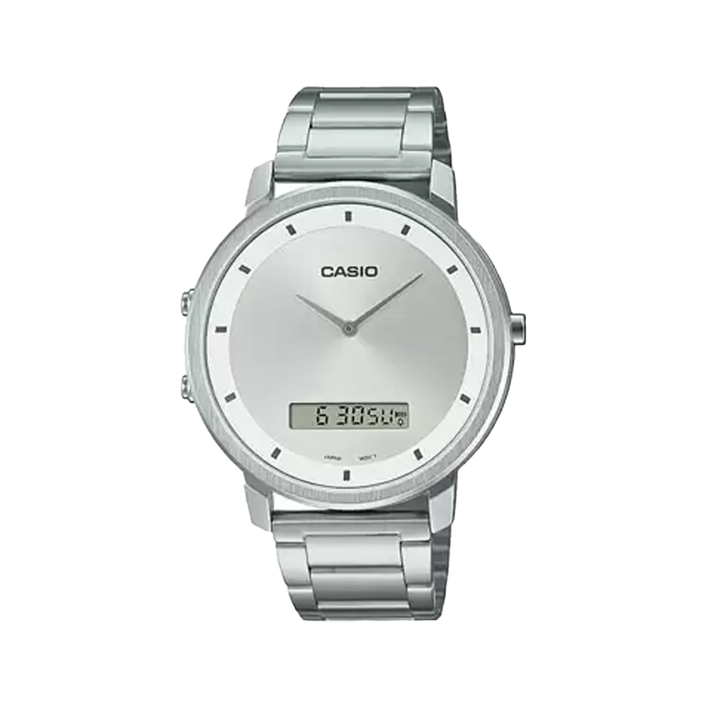 Casio ENTICER A1960 Silver Analog-Digital Men's Watch – The WatchFactory™