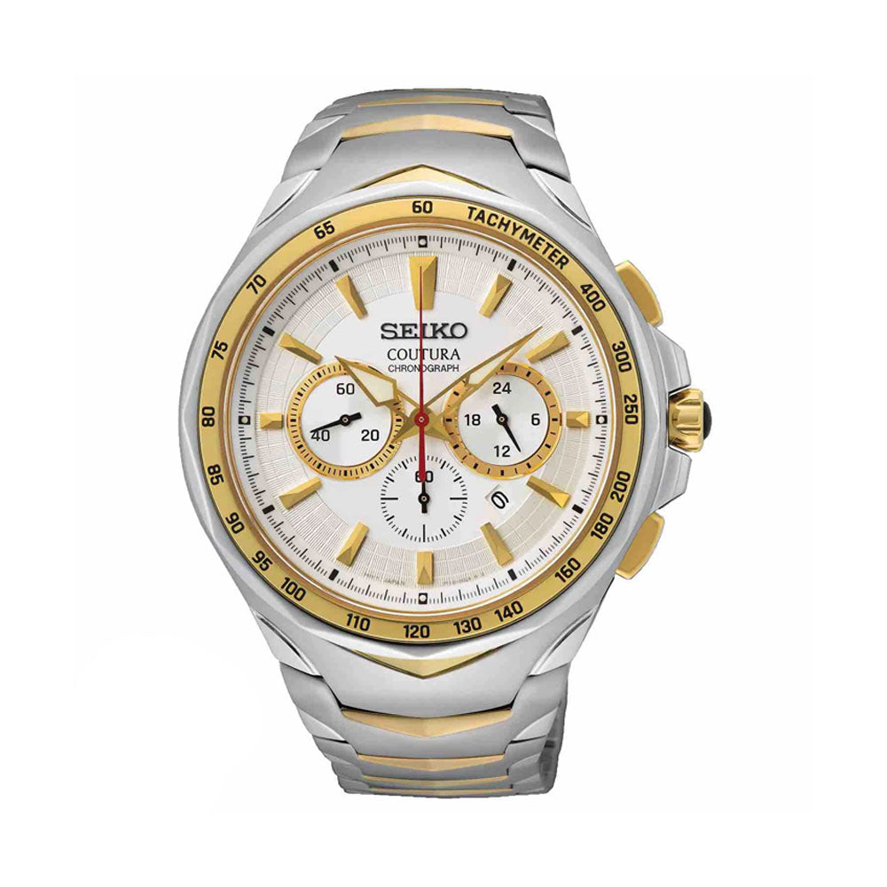 Seiko Coutura Chronograph White Dial Men Watch SRWZ24P9 – The WatchFactory™