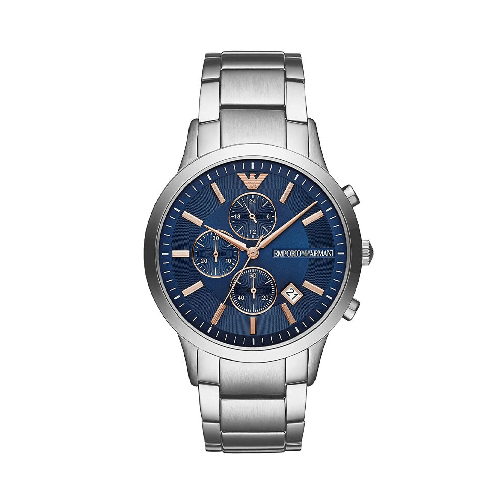 Emporio Armani Renato Analog Blue Dial Men's Watch-AR11458 – The  WatchFactory™