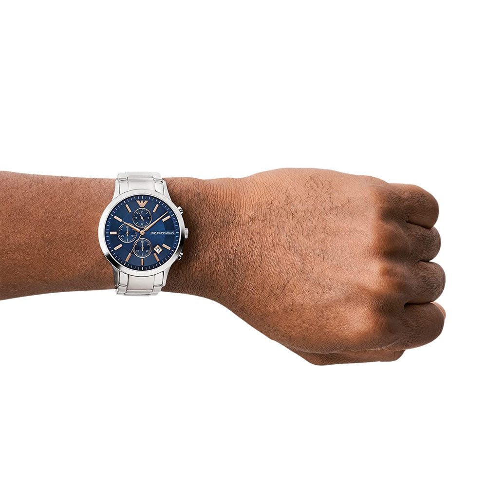Emporio Armani Renato Analog Blue Dial Men's Watch-AR11458 – The  WatchFactory™