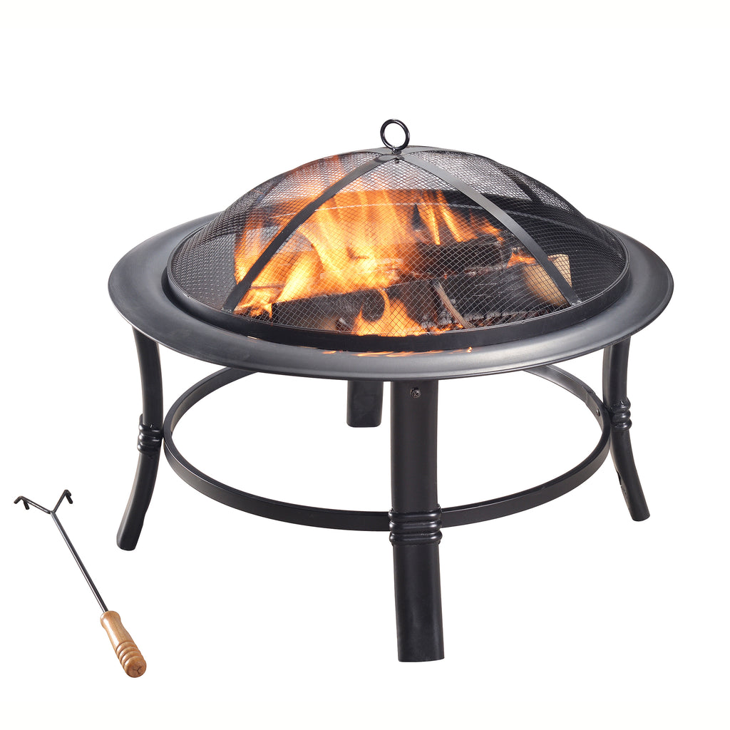 Peaktop - Braséro à gaz cheminée d'extérieur foyer carré rétro motif bois  avec raccord housse de protection et roches de lave Peaktop HF11501AA-EU -  Barbecues gaz - Rue du Commerce