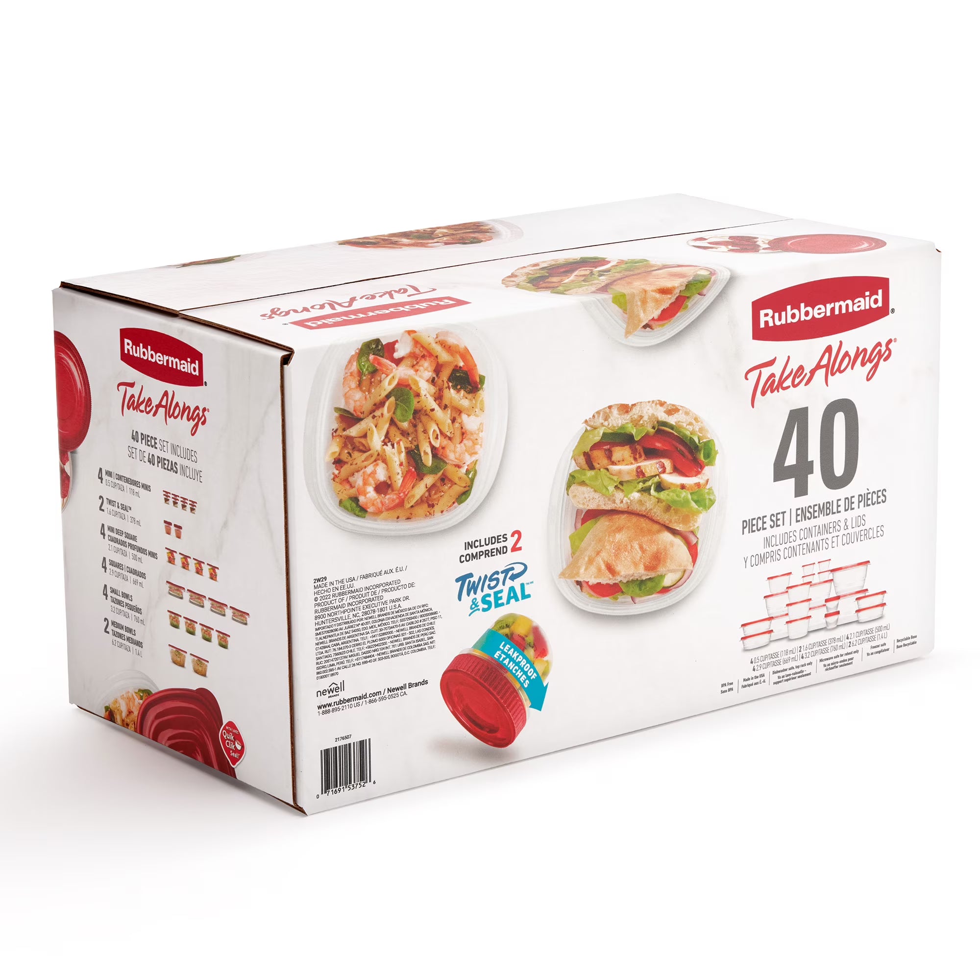 Rubbermaid TakeAlongs 40-Pc. Food Storage Set